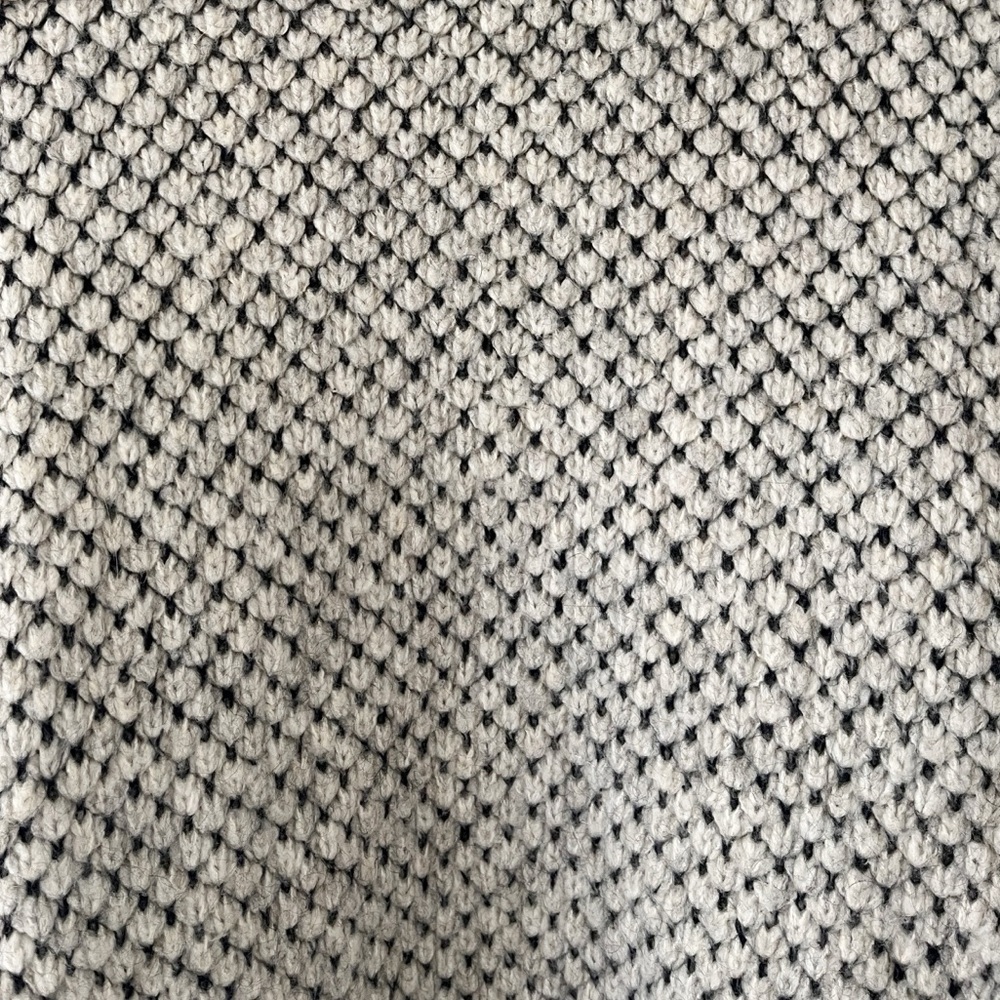 LINE The Label Wool Mohair Cardigan Grey Asymmetrical Knit Medium - Picture 7 of 9